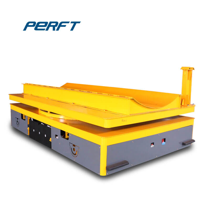 China Customized AGV Motorized Rail Trolley 